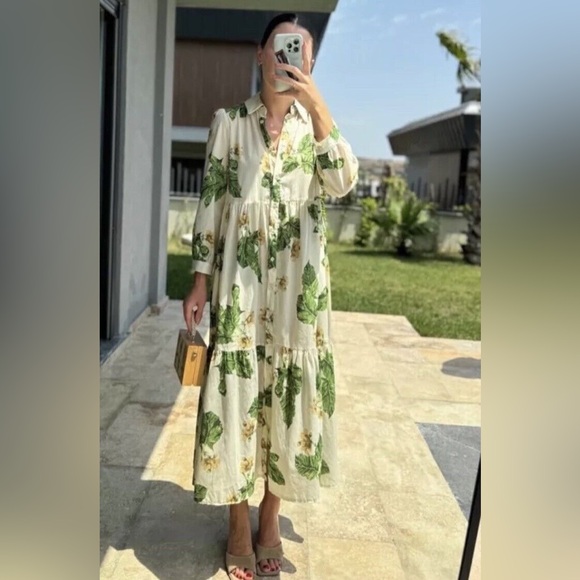 ZARA BLOGGERS’ FAVORITE FLORAL PRINT DRESS ZW COLLECTION - Picture 8 of 16